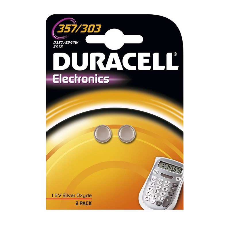 Batteri Duracell Electronics 357/303 2stk/pk