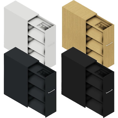 Udtræksskab Dencon Delta45 2376 120x40x80 m/bakke