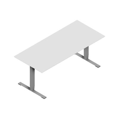 Hæve-sænkebord Dencon X3502 1800x800 alu stel hvid lam pl