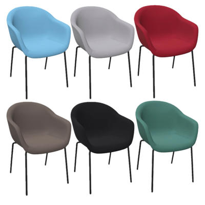 Stol Dauphin Fiore Club FI-7410 sort stel