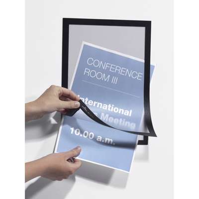 Inforamme Duraframe A4 magn/selvkl. sort pk./2