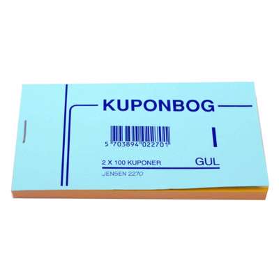 Kuponbog 2270 130x70 mm gul