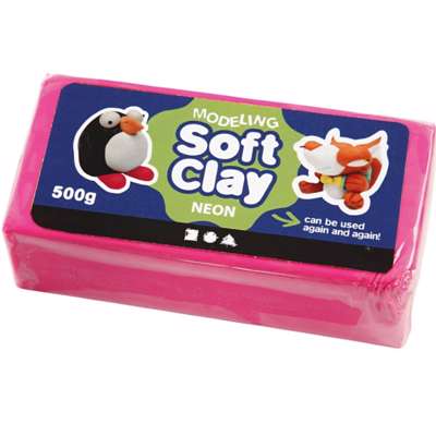 Modellervoks Soft Clay Creas 500g pink