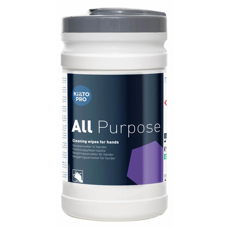 Renseservietter Kiilto Wet Wipes håndrens /100 (6 pk.)