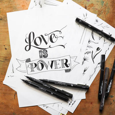 Tegnepen Uni Pin Line 0.8mm sort