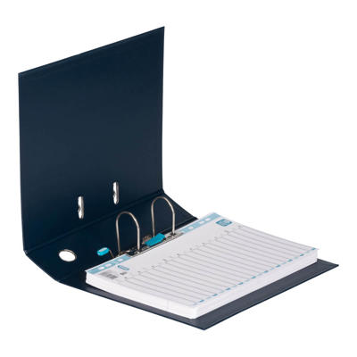 Brevordner ELBA PP A4 mørkblå bred