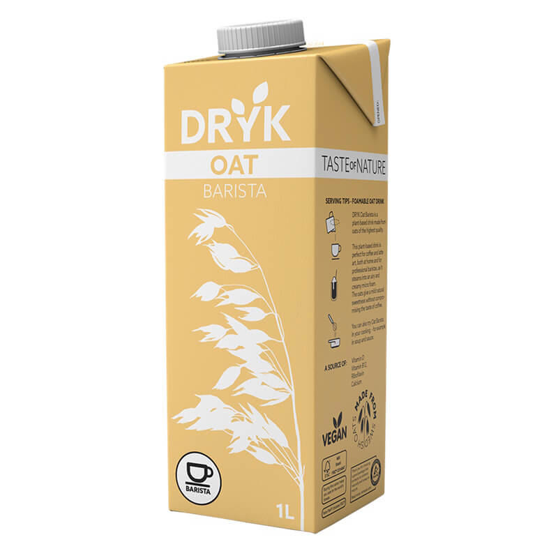 Havremælk Dryk Oat Barista 100% planebas. 1l