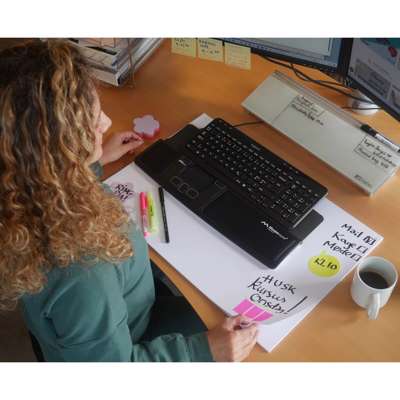 Skriveunderlag papir 40x60 100g m/50 ark, hvid