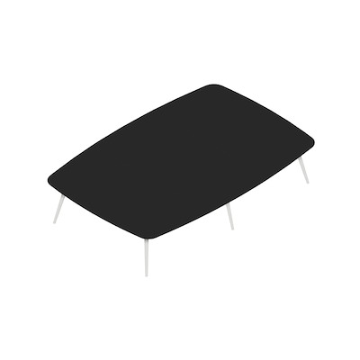 Konferencebord Dencon XL 1904 360x240 HPL sort/hvid