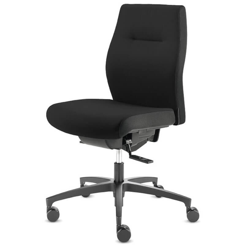 Kontorstol Dauphin Shape XTL SH3515, sort fame, sort kryds