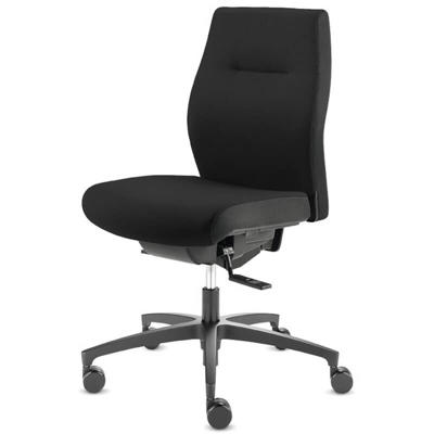 Kontorstol Dauphin Shape XTL SH3515, sort fame, sort kryds