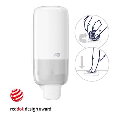 Dispenser Tork sæbe S4 hvid t/skumsæbe 1l 561500