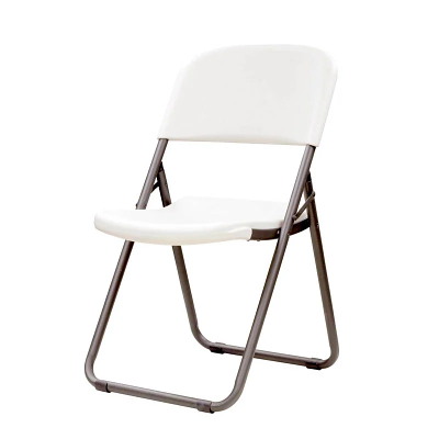 Klapstol LifeTime Heavy bøjleben hvid