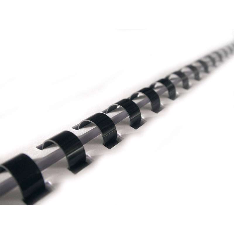 Spiralrygge Fellowes 19mm sort A4 100stk/pk 121-150 ark