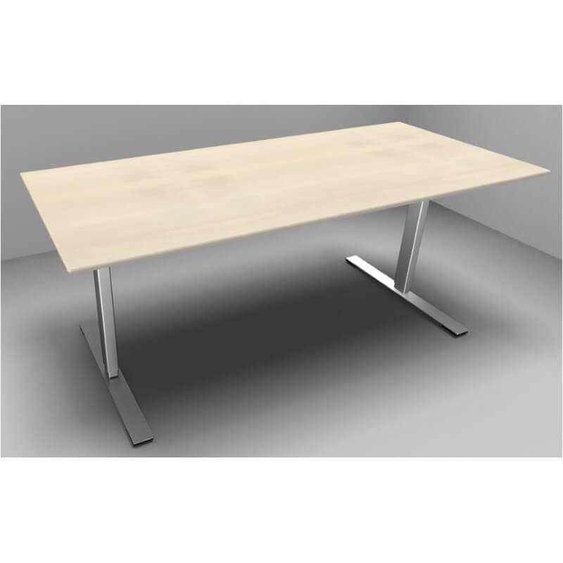 Hæve/sænke bord Dencon 03502/0395 180x80 ahorn/alu