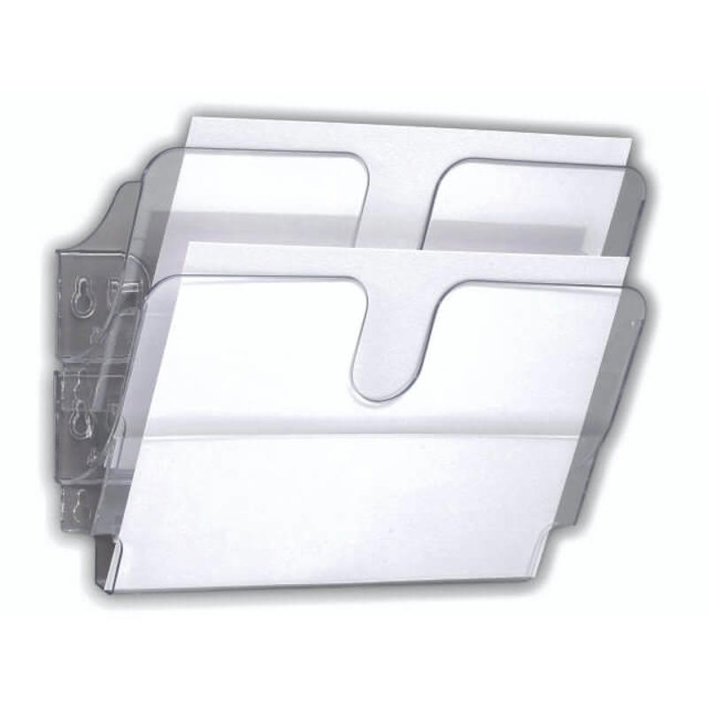 Avisholder Ideal Flexiplus vandret t/væg 2 rum