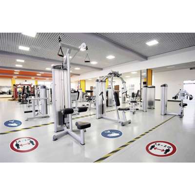 Skilt brug håndsprit påbudt Ø43 blå aft.