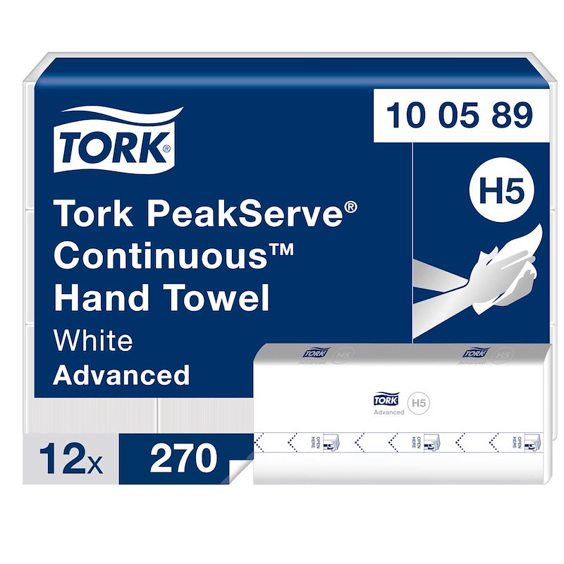 Papirhåndklæder Tork H5 PeakServe 100589 Advanced 3240 ark