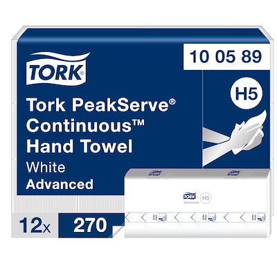 Papirhåndklæder Tork H5 PeakServe 100589 Advanced 3240 ark