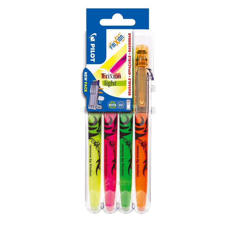 Tekstmarker Pilot FriXion Light ass. 4stk/pk.
