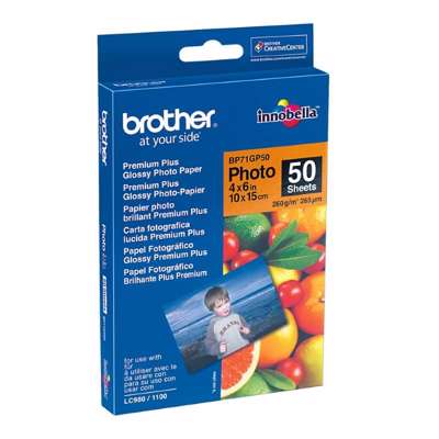 Photopapir Brother 10x15 glossy 50 ark, ny
