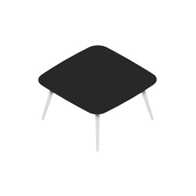 Konferencebord Dencon XL 1911 140x140 HPL sort/hvid