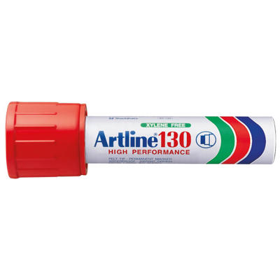 Marker Artline EK130 rød permanent 5-30mm firkantet spids