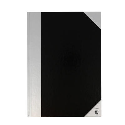 Kinabog m/linier sort/sølv A4 96bl