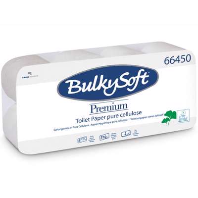 Toiletpapir Bulky Soft Excl. 2-lags hvid 30m 96rl/pk