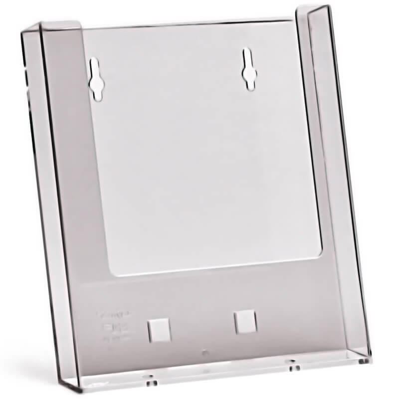 Brochurestativ A4 1 fag W230 stående/plexiglas vægmodel