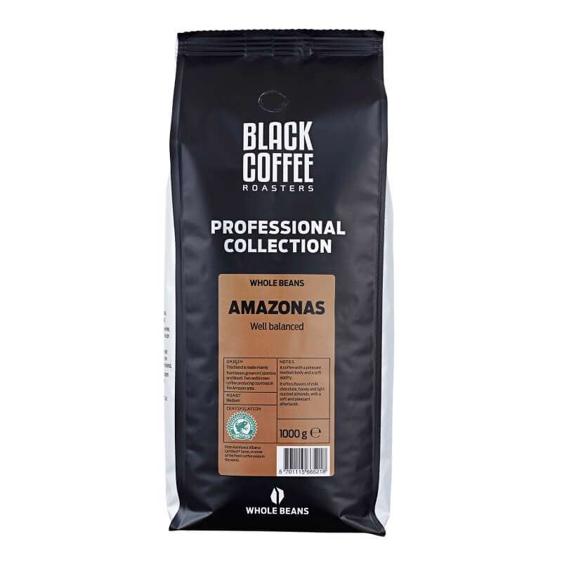 Kaffe BCR Espresso hele bønner  Amazonas RFA 1 kg/ps