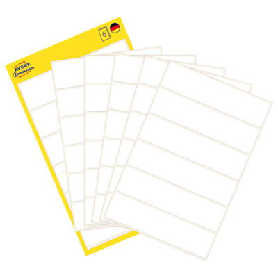 Etiket Avery hvid 76x19mm 36stk/pk 3080