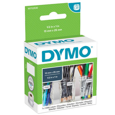 Universaletiketter DYMO hvid 13x25mm 1000stk/pk 11353 aft.