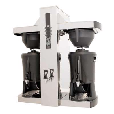 Kaffemaskine Coffee Queen Single Tower m/tevand 2x5L 