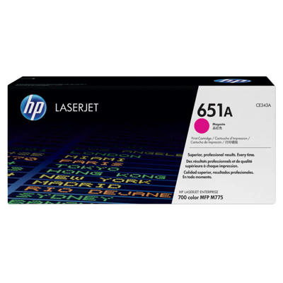 Laserpatron HPCE343A 651A t/700/775, magenta