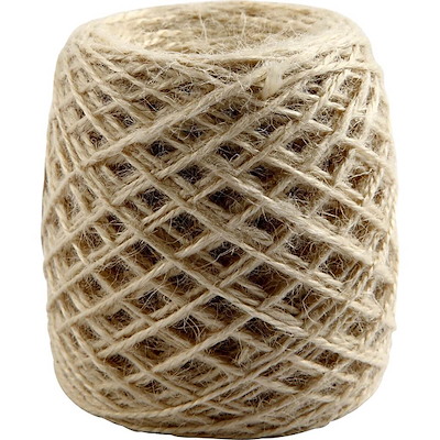 Bindegarn Creas naturhamp 1-2mm 150m natur