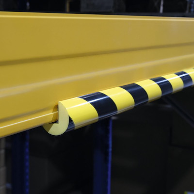 Hjørnebeskytter Durable C25R 1000x40x25mm magnetisk sort/gul