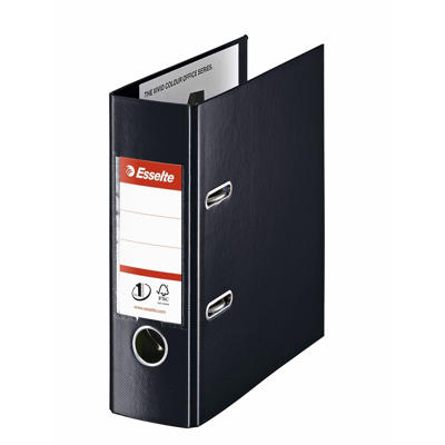 Brevordner Esselte sort No1 Plast A5 bred 468670