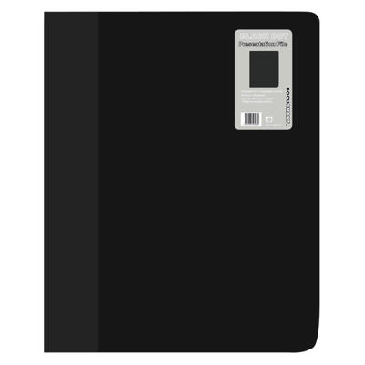 Demomappe PP BNT A4 sort m/40 lommer