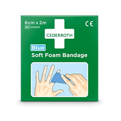 Bandage Cederroth soft foam blå