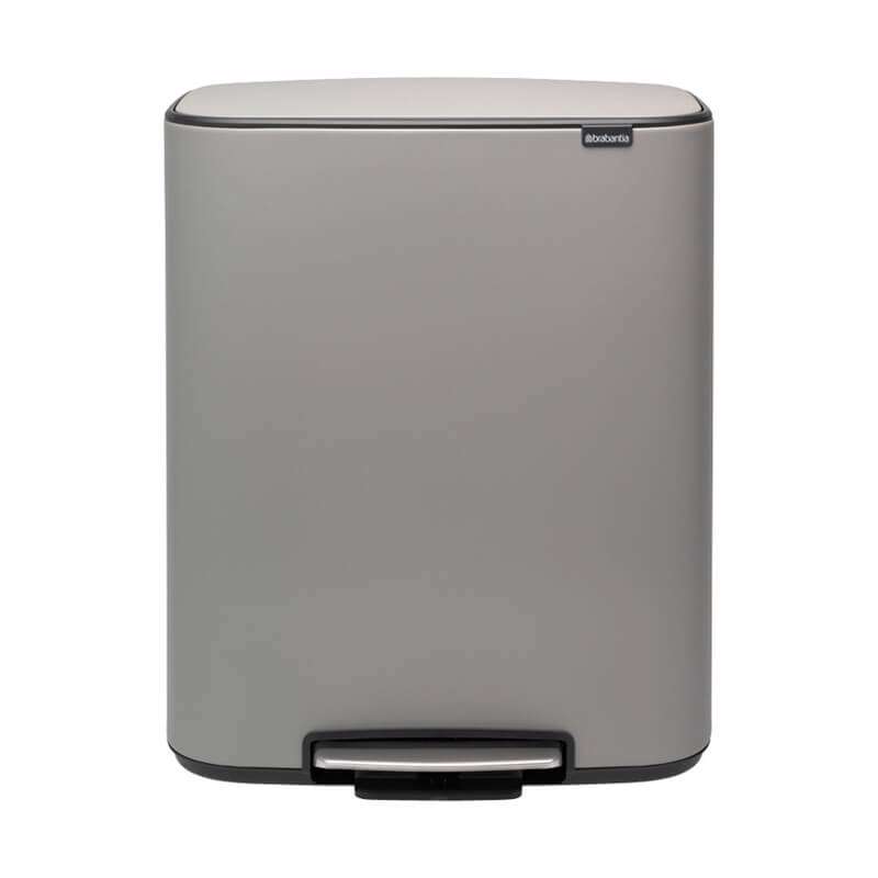 Pedalspand Brabantia Bo 2x30 liter beton grå