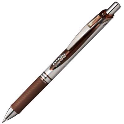 Rollerpen Pentel EnerGel brun 0,7mm BL77-A