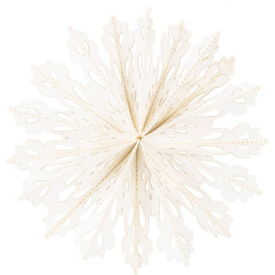 Julepynt dekorationsstjerner Ø10 hvid /9 stk.