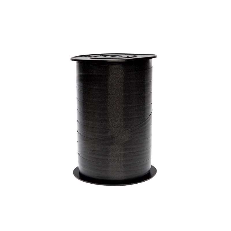 Gavebånd glat sort 10mmx250m nr. 23