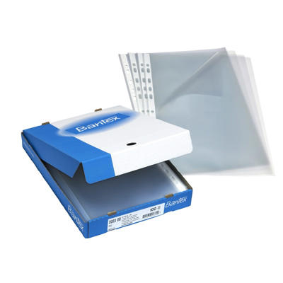 Plastlomme A4 åben top/venstre side 0,09mm 17884 100stk/pk