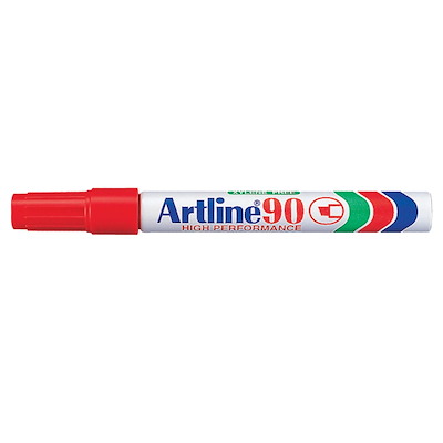Marker Artline 90 permanent rød 2-5mm