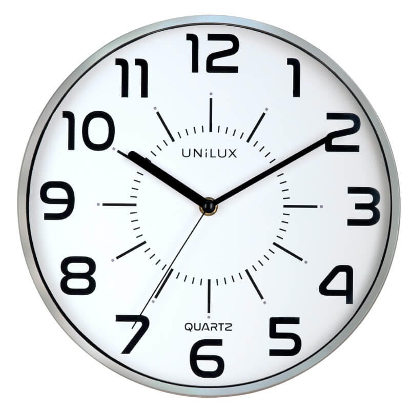 Vægur Unilux  POP Quartz System sølv Ø28