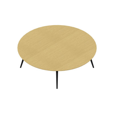 Konferencebord Dencon XL 1902 Ø240 HPL eg/sort