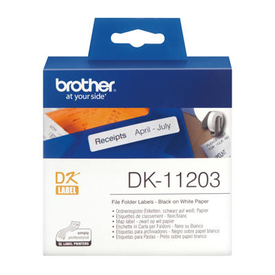 Label Brother hvid DK11203 17x87mm 300stk/pk