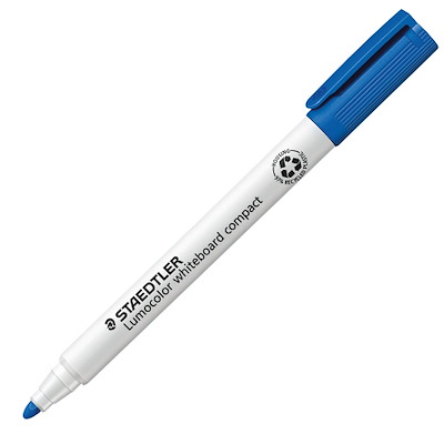 Whiteboard marker Lumocolor Compact 341 1-2mm blå